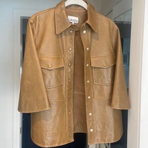 Gianni Leather Shacket